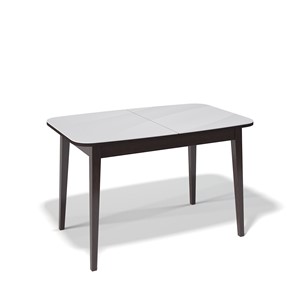 Кухонный раздвижной стол Kenner 1200M (Венге/Стекло белое глянец) в Артеме