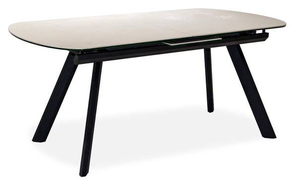 Кухонный стол раздвижной Шамони 3CQ 180х95 (Oxide Avorio/Графит) в Артеме - изображение
