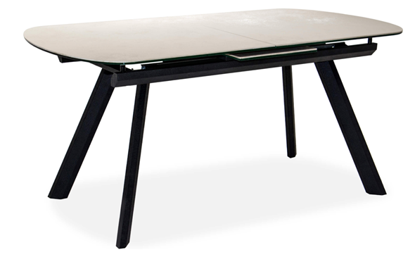 Кухонный стол раздвижной Шамони 2CQ 160х90 (Oxide Avorio/Графит) в Артеме - изображение