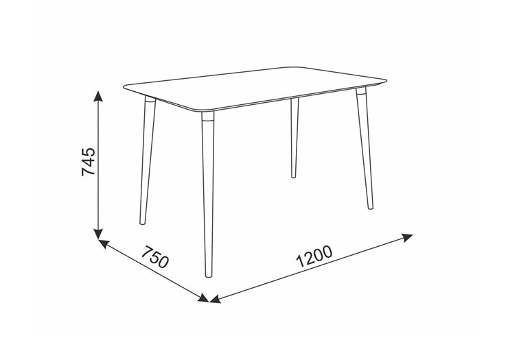 Стол обеденный Сканди 1, серый/венге в Уссурийске - изображение 1