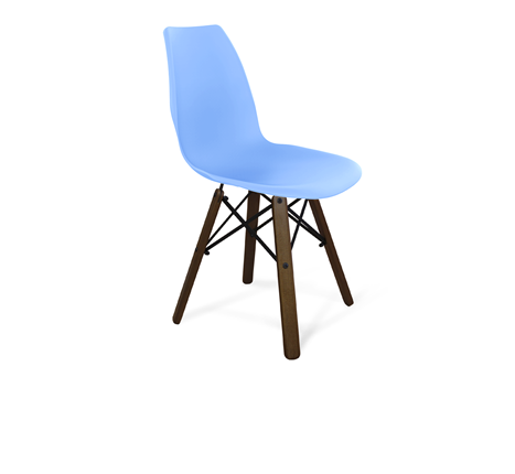 Обеденный стул SHT-ST29/S70 (голубой pan 278/темный орех/черный) во Владивостоке - изображение