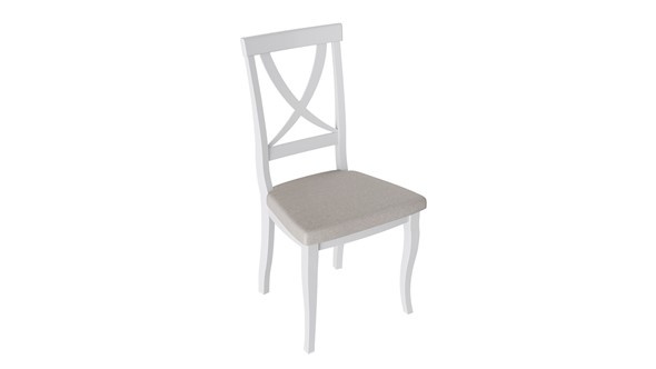 Обеденный стул Лион 2 (Белый матовый/тк № 110) во Владивостоке - изображение
