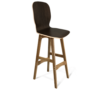 Барный стул SHT-ST15-1/S65 (венге/дуб брашированный коричневый) в Артеме