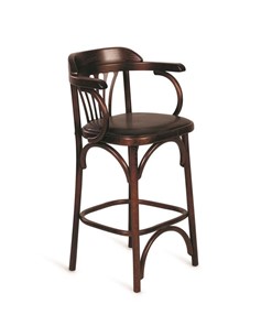 Барный стул 750 мягкий (темный тон, экокожа коричневая) во Владивостоке - предосмотр 2