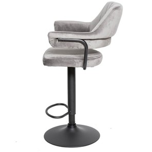 Мягкий барный стул КАНТРИ WX-2917 вельвет светло-серый во Владивостоке - предосмотр 1