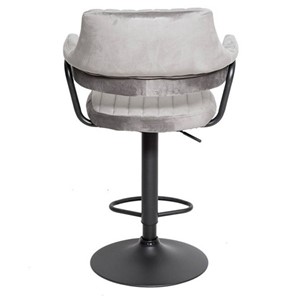 Мягкий барный стул КАНТРИ WX-2917 вельвет светло-серый во Владивостоке - предосмотр 3