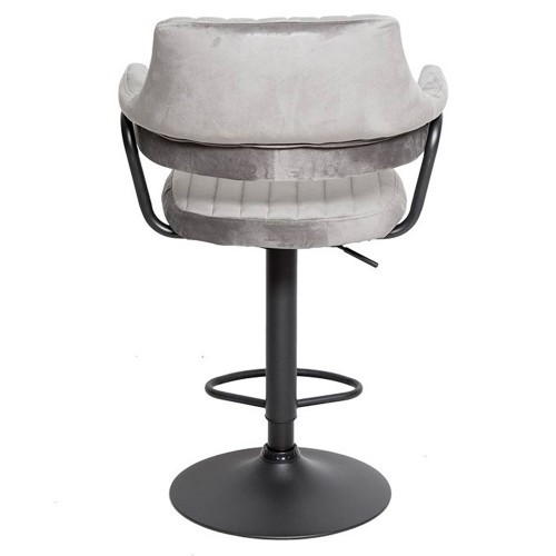 Мягкий барный стул КАНТРИ WX-2917 вельвет светло-серый во Владивостоке - изображение 3