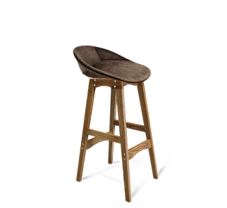 Барный стул SHT-ST19-SF1 / SHT-S65 (кофейный трюфель/дуб брашированный коричневый) в Артеме
