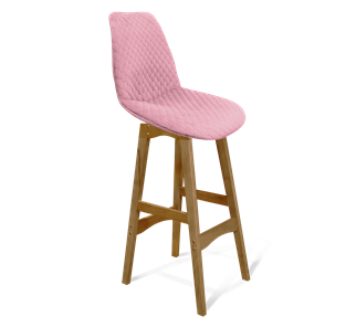 Барный стул SHT-ST29-С22 / SHT-S65 (розовый зефир/светлый орех) во Владивостоке