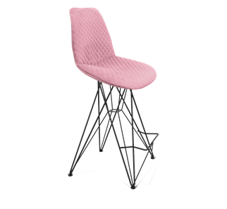 Полубарный стул SHT-ST29-С22 / SHT-S66-1 (розовый зефир/черный муар) во Владивостоке