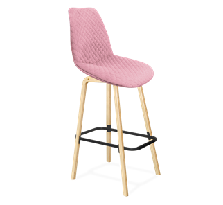 Барный стул SHT-ST29-С22 / SHT-S94 (розовый зефир/прозрачный лак/черный муар) во Владивостоке - предосмотр