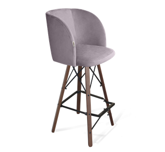 Барный стул SHT-ST33 / SHT-S80 (сиреневая орхидея/темный орех/черный) в Артеме