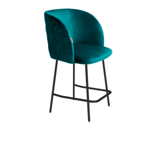 Полубарный стул SHT-ST33-1 / SHT-S29P-1 (альпийский бирюзовый/черный муар) во Владивостоке