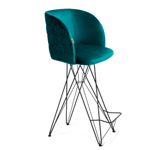 Барный стул SHT-ST33-1 / SHT-S66 (альпийский бирюзовый/черный муар) в Артеме