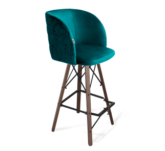 Барный стул SHT-ST33-1 / SHT-S80 (альпийский бирюзовый/темный орех/черный) в Артеме