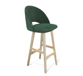 Барный стул SHT-ST34 / SHT-S65 (лиственно-зеленый/прозрачный лак) в Артеме