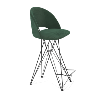 Барный стул SHT-ST34 / SHT-S66 (лиственно-зеленый/черный муар) в Артеме