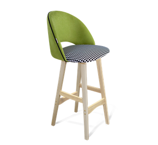 Барный стул SHT-ST34-3 / SHT-S65 (оливковый/гусиная лапка/прозрачный лак) в Артеме