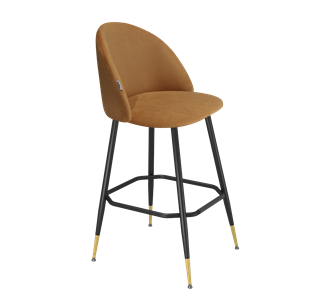 Барный стул SHT-ST35 / SHT-S148 (горчичный/черный муар/золото) в Артеме