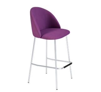 Барный стул SHT-ST35 / SHT-S29P (ягодное варенье/хром лак) в Артеме