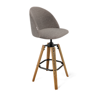 Барный стул SHT-ST35 / SHT-S93 (тростниковый сахар/браш.коричневый/черный муар) в Артеме