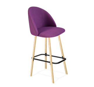 Барный стул SHT-ST35 / SHT-S94 (ягодное варенье/прозрачный лак/черный муар) в Артеме