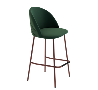 Барный стул SHT-ST35-2 / SHT-S29P (лиственно-зеленый/медный металлик) во Владивостоке