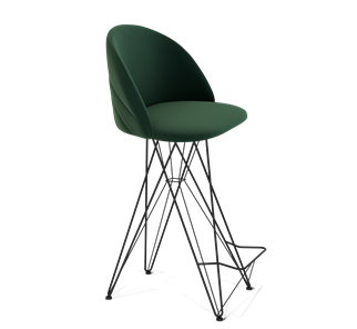 Барный стул SHT-ST35-2 / SHT-S66 (лиственно-зеленый/черный муар) в Артеме