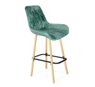 Барный стул SHT-ST37 / SHT-S94 (зеленый чай/прозрачный лак/черный муар) в Артеме
