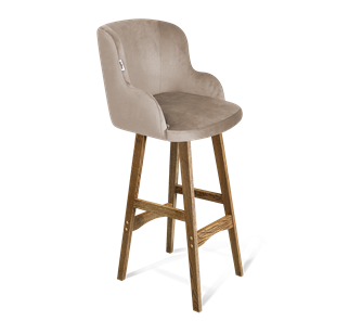 Барный стул SHT-ST39 / SHT-S65 (латте/дуб брашированный коричневый) в Артеме