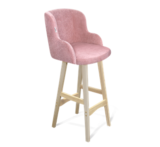 Барный стул SHT-ST39 / SHT-S65 (пыльная роза/прозрачный лак) в Артеме