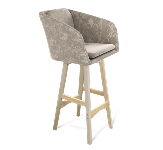 Барный стул SHT-ST43-1 / SHT-S65 (карамельный латте/прозрачный лак) в Артеме