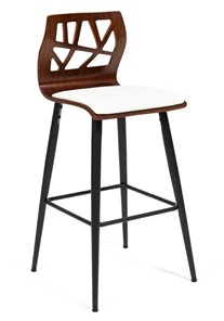 Барный стул TAIGA (mod.4042B) орех/белый (2,шт) арт.13661 во Владивостоке - предосмотр