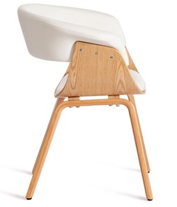 Обеденный стул VIMTA (mod.8021) натуральный/белый арт.13659 во Владивостоке - предосмотр 1