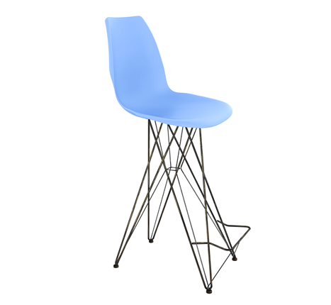 Барный стул SHT-ST29/S66 (голубой pan 278/черный муар/золотая патина) в Артеме - изображение