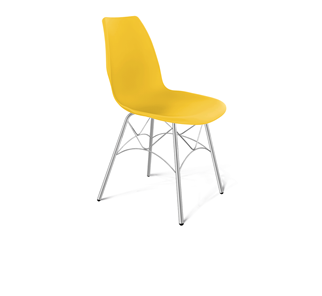 Обеденный стул SHT-ST29/S107 (желтый ral 1021/хром лак) в Уссурийске