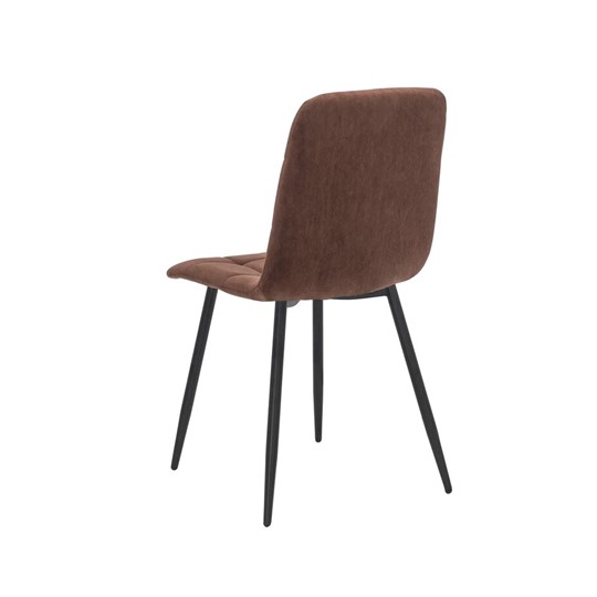 Кухонный стул Leset Скай (Металл черный/велюр Шоколад) в Находке - изображение 3
