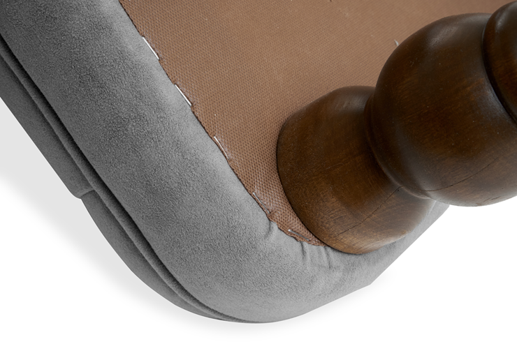 Кресло Бриджит серый ножки коричневые во Владивостоке - изображение 7
