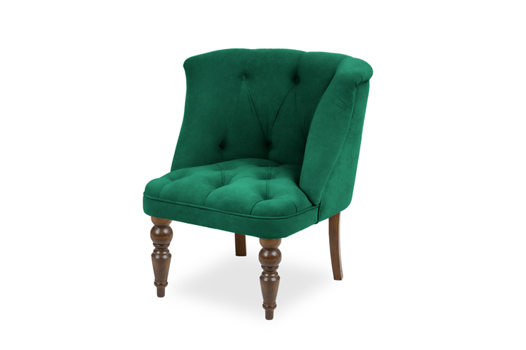 Кресло Бриджит зеленый ножки коричневые в Артеме - изображение 6