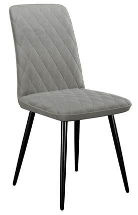 Мягкий стул 205, микровелюр B22 grey, ножки черные в Артеме - изображение