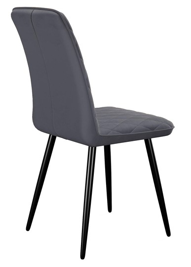 Кухонный стул 205, микровелюр B28 antracite, ножки черные в Артеме - изображение 2