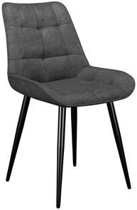 Обеденный стул 206М, микровелюр B22 grey, ножки черные в Уссурийске