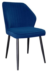 Мягкий стул 222, микровелюр Z20 синий, ножки черные во Владивостоке