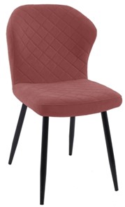 Обеденный стул 239 розовый, ножки  черные во Владивостоке