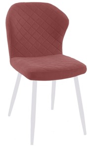 Обеденный стул 239 розовый, ножки белые во Владивостоке
