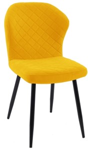 Обеденный стул 239 желтый, ножки черные во Владивостоке
