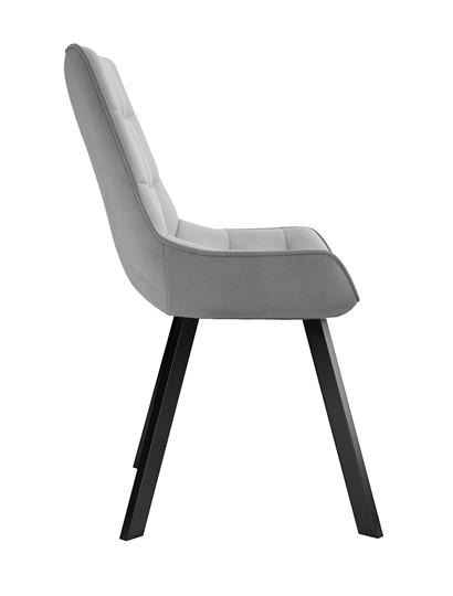 Обеденный стул 263 Поворотный, Микровелюр B22 Grey / опоры черные в Уссурийске - изображение 2
