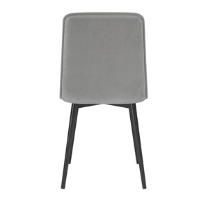 Обеденный стул Антика, велюр тенерифе грей/Цвет металл белый в Артеме - предосмотр 3