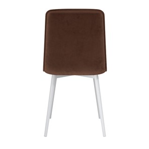 Обеденный стул Антика, велюр тенерифе шоколад/Цвет металл белый в Артеме - предосмотр 3