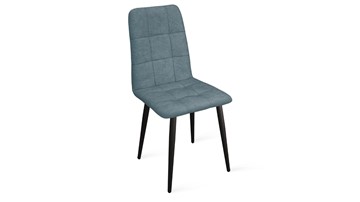 Кухонный стул Аспен К1С (Черный муар/Микровелюр Duna Dustry Blue) в Уссурийске